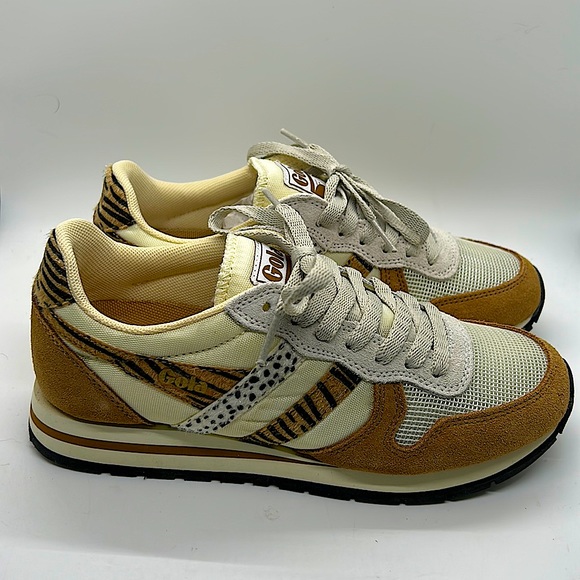 Gola NIB Off White/Camel Daytona Safari Sneakers Shoes **Size 6** 👟👟 - Picture 3 of 6